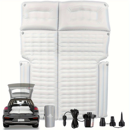 Air Mattress For SUV Car Inflatable Sleeping Pad For Travel Camping With Air Pump Portable Sleeping Mat With 6 Separate Chambers