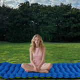 [Portable Camping Bed] Lightweight 1-Person Portable Inflatable Camping Bed | Compact Self-Inflating Outdoor Sleeping Pad with Non-Slip Base, Easy Setup for Camping, Travel, Backyard, Durable Fabric