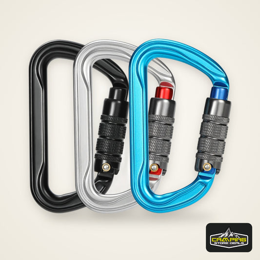 CLIWIZ 30kN Aluminum Safty Climbing Snap Hook New Good Quality H Section D-Twist Carabiner Snap Hook CE/UIAA
