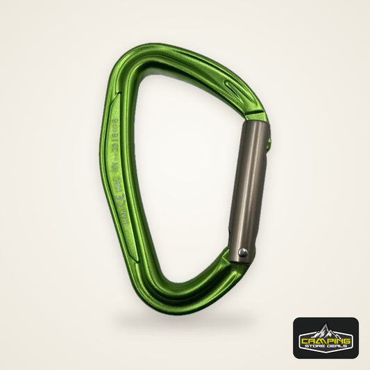 CLIWIZ SGM7118 Curved D- Straight UIAA CE Certified Climbing Carabiner 23kN 7075 Aluminum Carabiner Climbing Safety Snap Hook