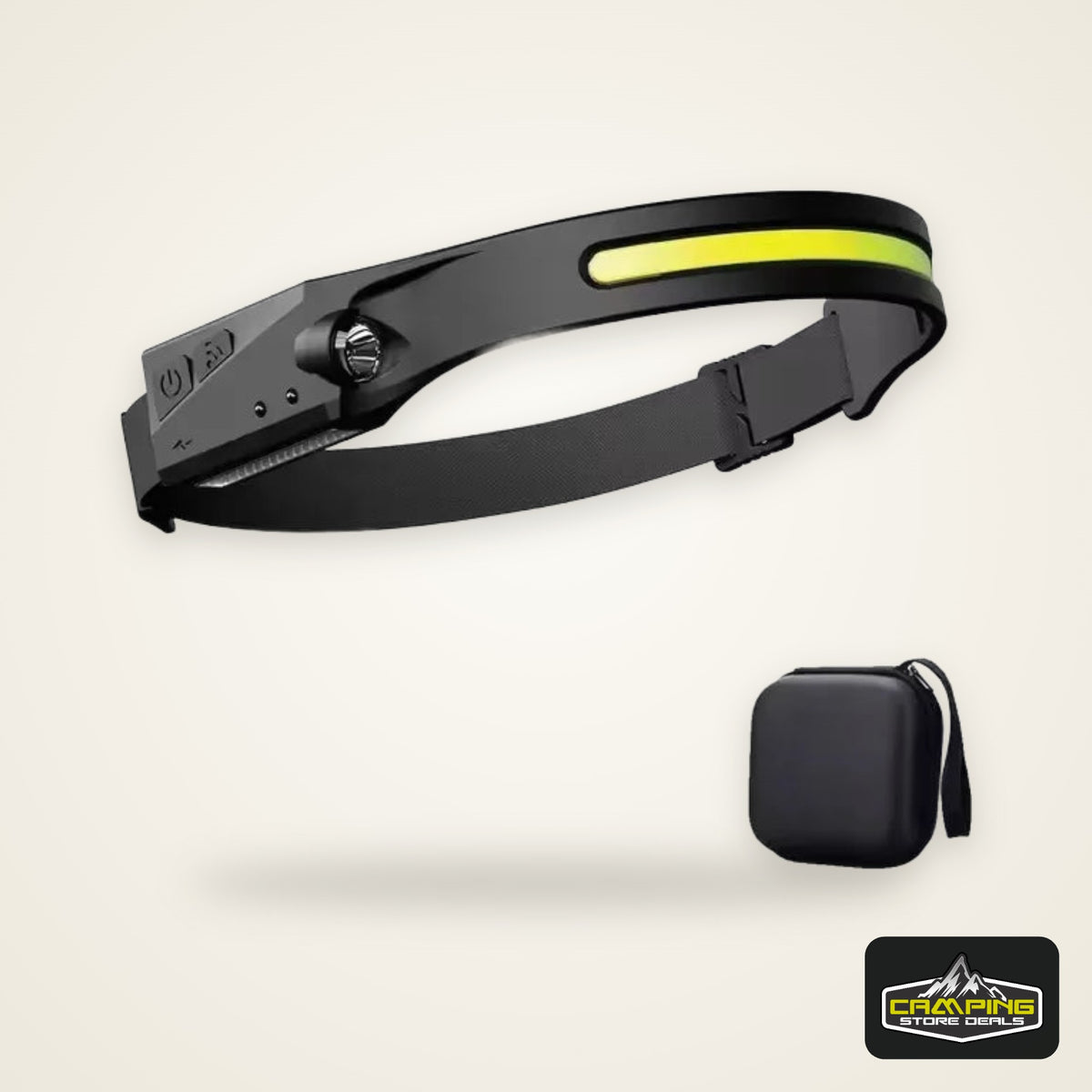 COB LED Powerful Headlamp USB Rechargeable Head Torch USB Rechargeable Waterproof Outdoor Camping Fishing Hunting Search Lantern