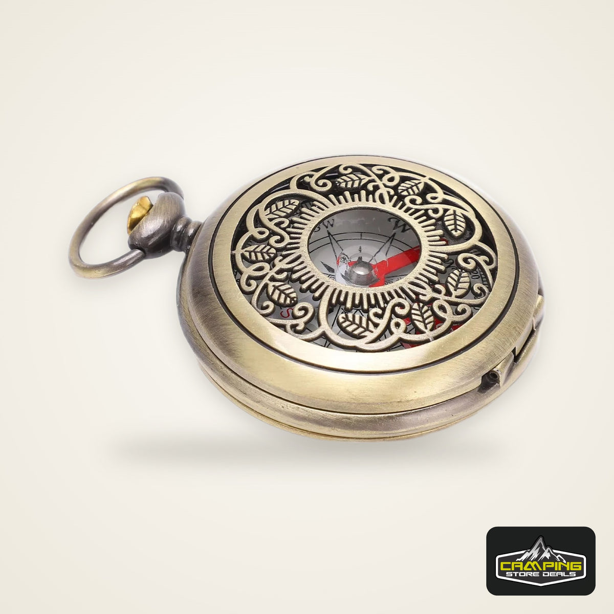 Compass New Outdoor Camping Hiking Portable Pocket Brass Gold Color Copper Compass Navigation With Waterproof Characteristics