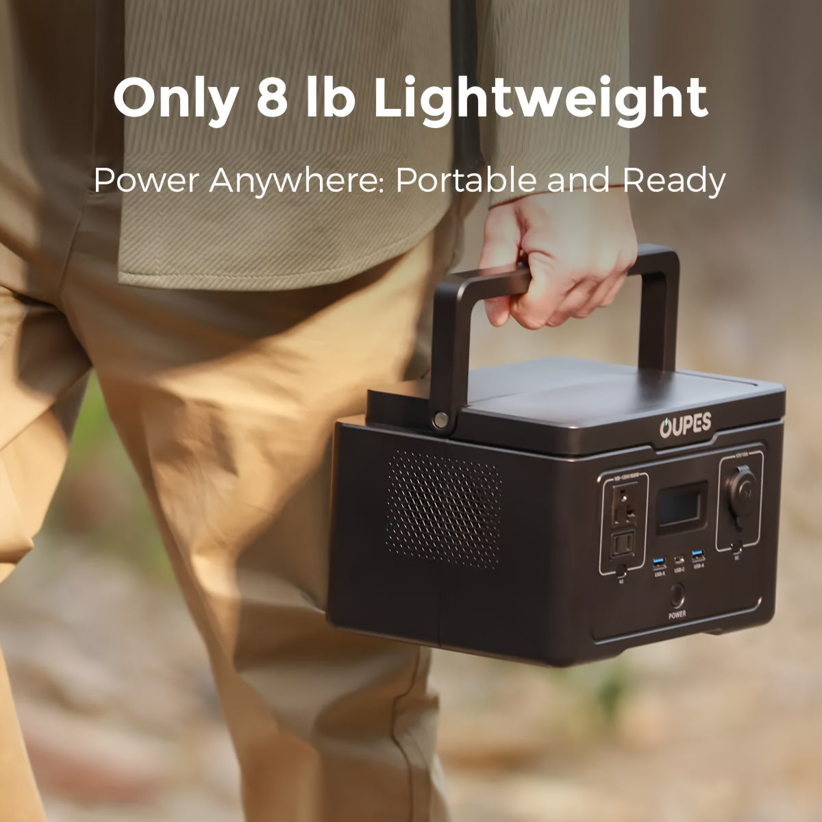 OUPES 600W/256Wh Exodus 600 Portable Power Station Mini Solar Generator Camping