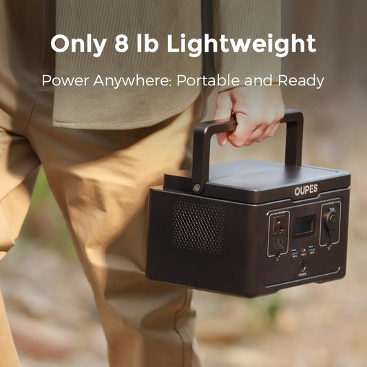 OUPES 600W/256Wh Exodus 600 Portable Power Station Mini Solar Generator Camping