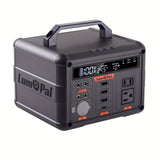 Portable Power Station 300W, Lumopal 298Wh Solar Generator IP63 Waterproof Super Quiet With PD 100W USB-C/ 120V AC Pure Sine Wave Outlet, Backup Lithium Battery For Camping Home Blackout (500W PEAK)