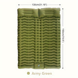 Camping With A Two-person Sleeping Pad Air Mattress With Pillow Portable Hiking Lunch Break Hiking With A Sleeping Pad Outdoor 2-person Travel Bed Air Mattress