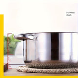 Deluxe10-Piece Stainless Steel Cookware Set - 5 Sizes with Lids, Durable & Versatile (6.3 - 7 - 7.9 - 8.6 - 9.4in)