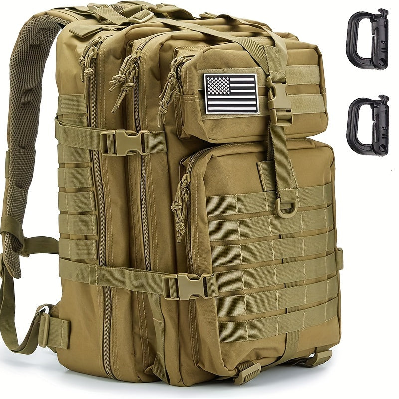Outdoor Tactical Backpack, Waterproof MOLLE Hiking Camping Bag, Large Capacity Nylon Hiking Backpack For Men And Women
