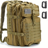 Outdoor Tactical Backpack, Waterproof MOLLE Hiking Camping Bag, Large Capacity Nylon Hiking Backpack For Men And Women