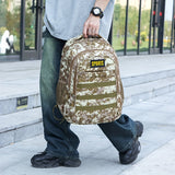 Men'S Camo Large Capacity Backpack - Durable Nylon, Multiple Compartments, Zip Closure, Ideal for Hiking, Travel & School, Outdoor Backpack|Camouflage Backpack|Secure Zipper Closure, Backpack for Trave