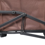 Collapsible Folding Wagon Cart, Convertible beach chair, Large Capacity Camping Wagon, Can hold up to 400 lbs, All Terrain Foldable Wagon, Heavy Duty Utility Wagon Cart For Grocery Outdoor Beach Gardening Shopping Fishing
