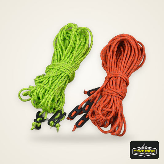 Desert&Fox Reflective Tent Ropes 4pcs/pack High Strength 2m Length Wind Rope with Buckle Outdoor Camping Windproof Accessories