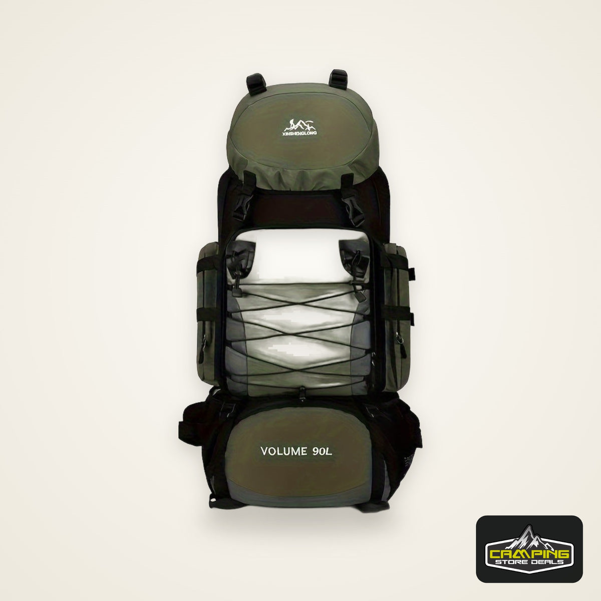 [Durable Hiking Backpack] Durable 90L Large Capacity Hiking Backpack | Multi-Compartment Design for Outdoor Trekking, Camping & Travel, with Adjustable Straps, Laptop Sleeve, and Front Zipper Closure, Hiking Gear