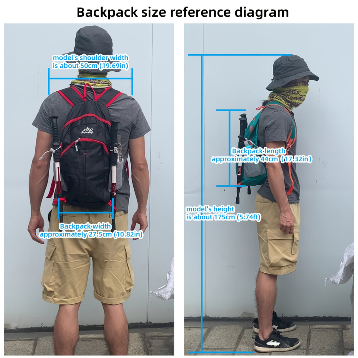 18L Outdoor Sports Backpack Ultra-light Large Capacity Folding Backpack Mountaineering Top Bag Suitable for Hiking, Cycling, Traveling, Business Trips, Commuting and Fitness Shock-absorbing Breathable Shoulder Straps Quick Fo