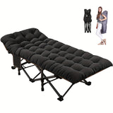 LILYPELLE Oversized XL Folding Camping Cot, Heavy Duty Sleeping Cots with Carry Bag, Double Layer Oxford Portable Travel Camp Cots for Home, Office Nap and Outdoor Beach
