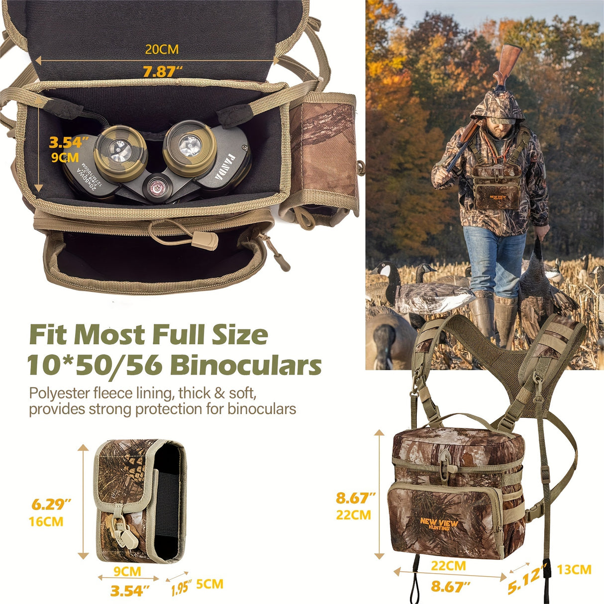 NEW VIEW Adjustable Outdoor Vest Bag For Men, Breathable Chest Bag With Handle, Camouflage Camping Bag Hiking Bag Mountaineering Bag For Wilderness Enthusiast, Explorer
