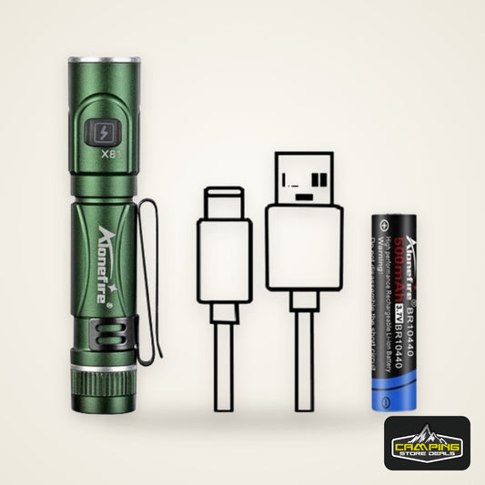 EDC Mini High Bright Pen Flashlight USB Rechargeable Magnet Small Pocket Torch Outdoor Camping Hiking Emergency Lighting Light