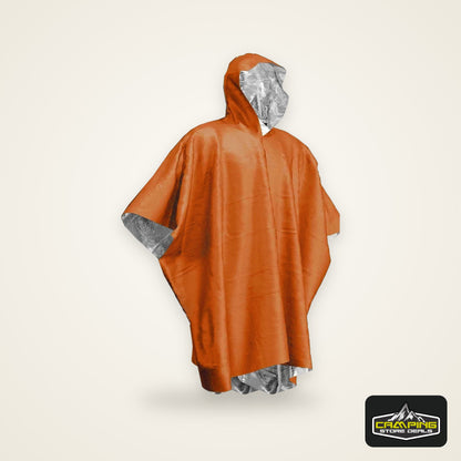 Emergency Raincoat Poncho Waterproof Rainwear Blanket Survival Camping Equipment Cold Insulation Rainwear Camping Equipment