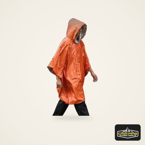 Emergency Raincoat Poncho Waterproof Rainwear Blanket Survival Camping Equipment Cold Insulation Rainwear Camping Equipment