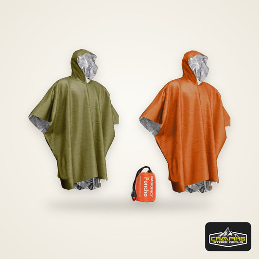 Emergency Waterproof Raincoat Aluminum Film Disposable Poncho Warm Thermal Rainwear Blankets Survival Tools Camping Equipment