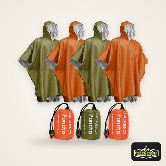 Emergency Waterproof Raincoat Aluminum Film Disposable Poncho Warm Thermal Rainwear Blankets Survival Tools Camping Equipment