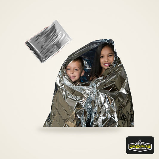 Emergent Blanket Mylar Thermal Outdoor Survive First Aid Kit Rescue Space Foil Camp Hike Mountaineer Bug Out Bag Heat Retain
