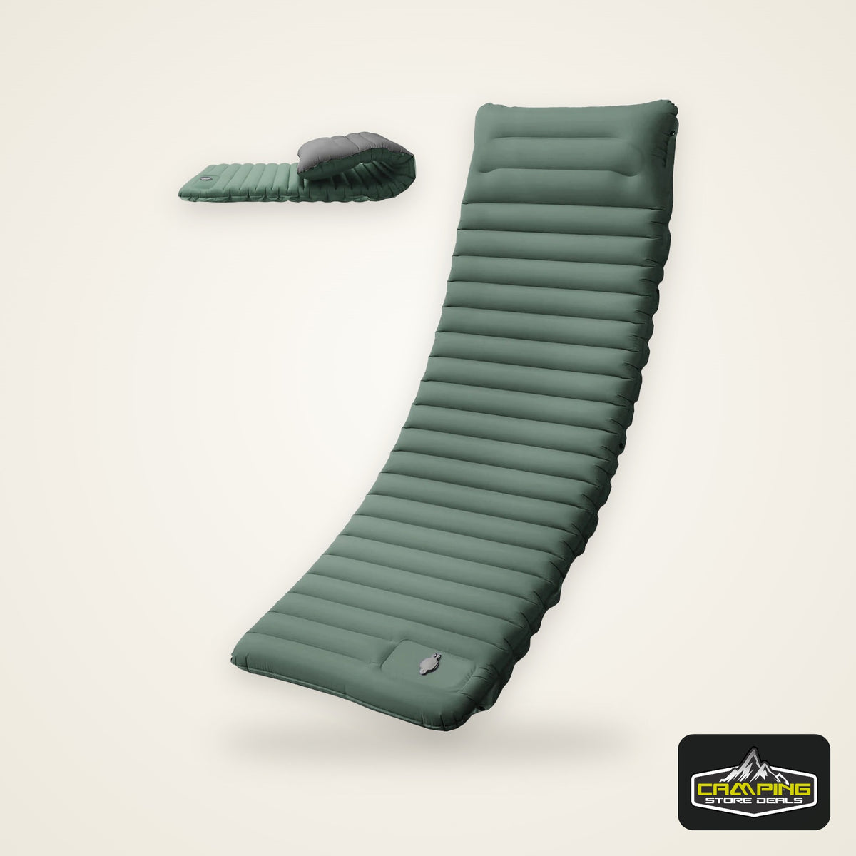 Extra Thick 4 Inch Camping Sleeping Pad Outdoor Camping Self-Inflating Mats Spliceable Hiking Fishing Sleeping Pad