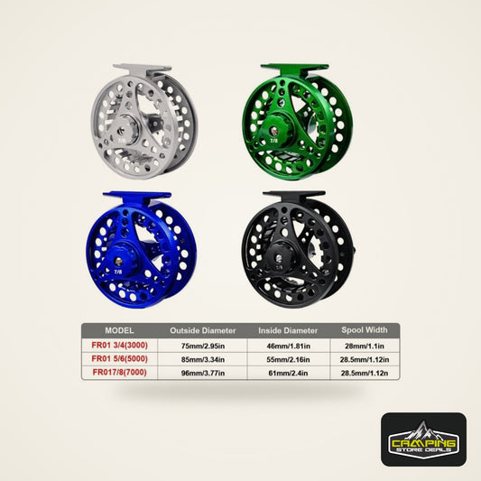 F1FD Fly Fishing Reel 3/4, 5/6, 7/8