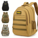 Men'S Camo Large Capacity Backpack - Durable Nylon, Multiple Compartments, Zip Closure, Ideal for Hiking, Travel & School, Outdoor Backpack|Camouflage Backpack|Secure Zipper Closure, Backpack for Trave