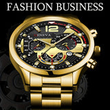 Fashion Men Watches Bracelet Men's Business Calendar Watch Stainless Steel Quartz Wristwatch Men Gift Watches