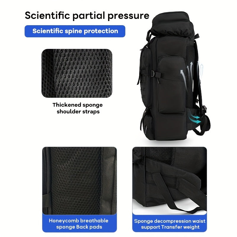 [Lightweight | Hiking] 80L Lightweight Hiking Backpack | Camping Backpack Packable Backpacking Daypack For Men Travel Climbing Outdoor Sports Tactical Backpack