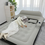 [Automatic Inflatable Mattress] Automatic Double Bed Inflatable Mattress with Backrest Pillow | Portable Air Cushion Outdoor Camping Home Inflatable Mattress Bed with Inflatable Pump