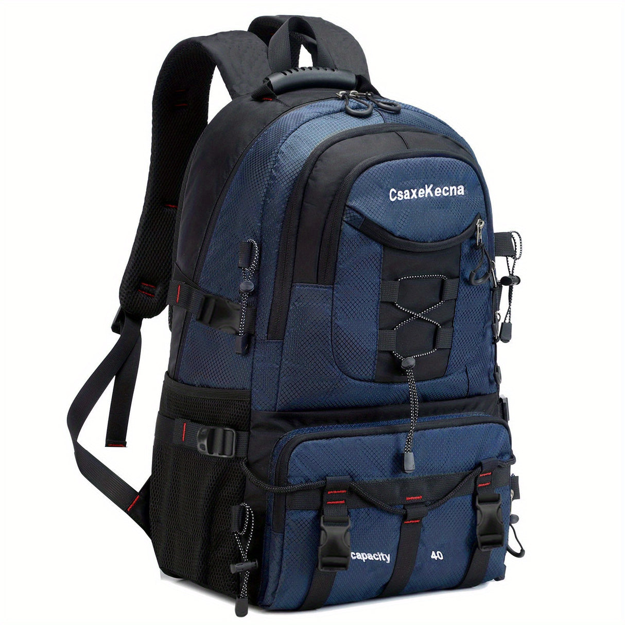 [Lightweight Hiking Backpack] CASAKECA 40L Lightweight Hiking Backpack | Durable Polyester Outdoor Travel Daypack with Laptop Sleeve, Adjustable Straps, USB Charging Port, and Multiple Compartments for Climbing, Camping & Tou