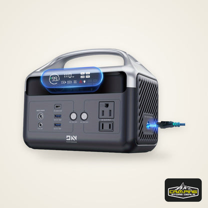 Fast Charging Portable Power Station - DaranEner 179.2Wh LiFePO4 Battery, Solar Generator w/2 300W (Surge 600W) AC Outlets, Camping Generators for Home/Travel/Hunting (Solar Optional)