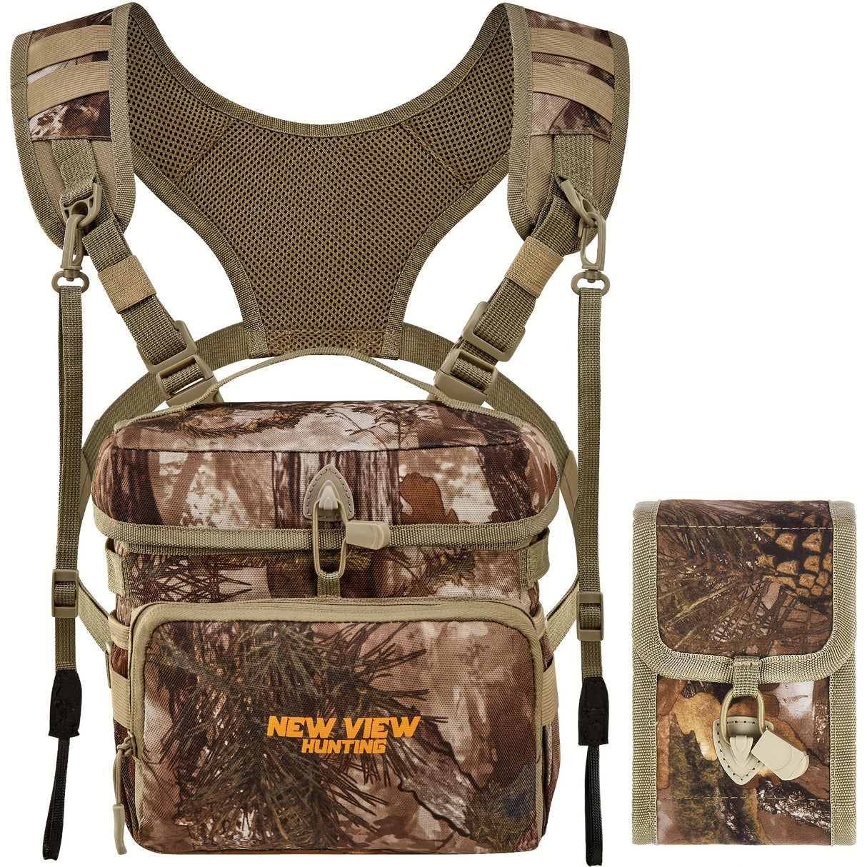NEW VIEW Adjustable Outdoor Vest Bag For Men, Breathable Chest Bag With Handle, Camouflage Camping Bag Hiking Bag Mountaineering Bag For Wilderness Enthusiast, Explorer