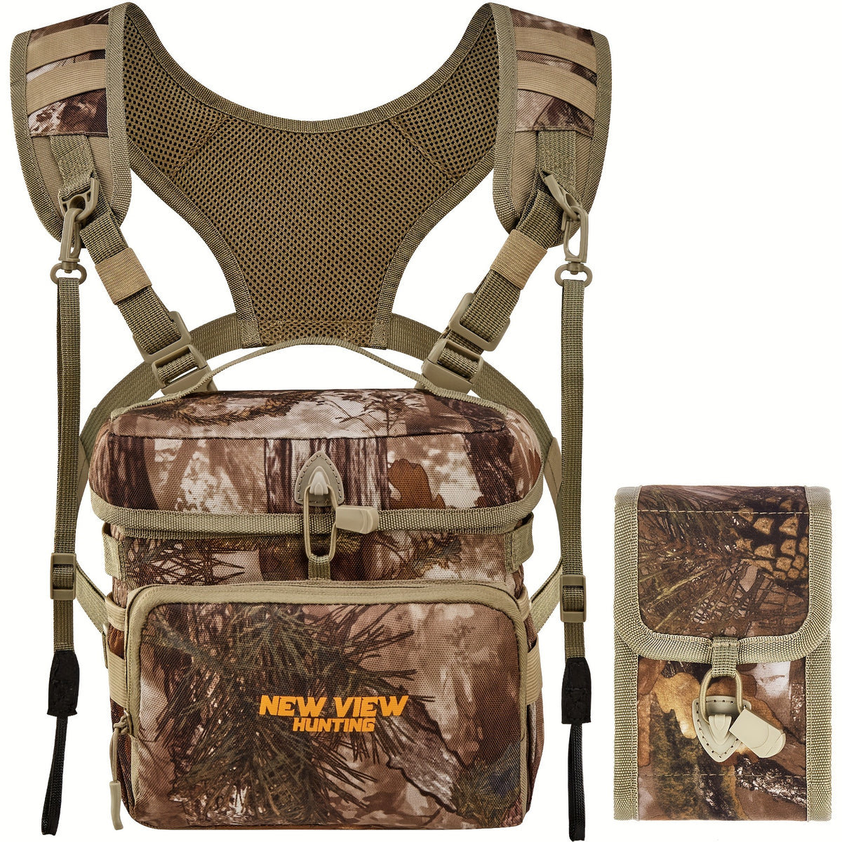 NEW VIEW Adjustable Outdoor Vest Bag For Men, Breathable Chest Bag With Handle, Camouflage Camping Bag Hiking Bag Mountaineering Bag For Wilderness Enthusiast, Explorer