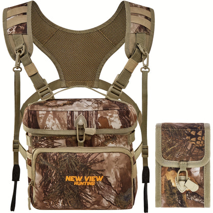 NEW VIEW Adjustable Outdoor Vest Bag For Men, Breathable Chest Bag With Handle, Camouflage Camping Bag Hiking Bag Mountaineering Bag For Wilderness Enthusiast, Explorer