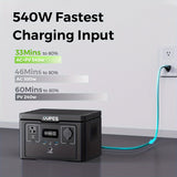 OUPES 600W/256Wh Exodus 600 Portable Power Station Mini Solar Generator Camping