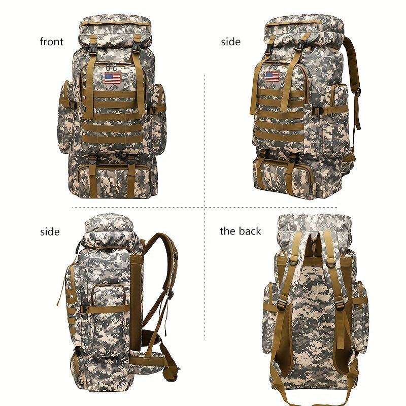 [Lightweight | Hiking] 80L Lightweight Hiking Backpack | Camping Backpack Packable Backpacking Daypack For Men Travel Climbing Outdoor Sports Tactical Backpack