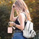 3pcs Silicone Beaded Bracelet Card Holder, Leopard Print PU Tassel Wallet Keychain, Camping Bag Accessories