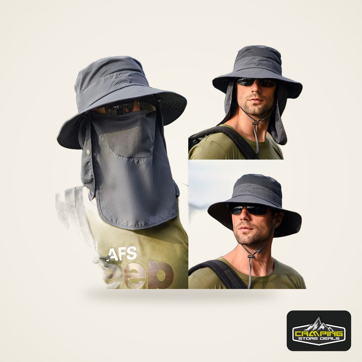 Breathable Fishing Sun Hat with Face Cover