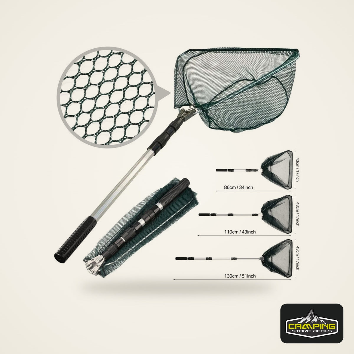 Aluminum Telescoping Landing Net (55-190cm)