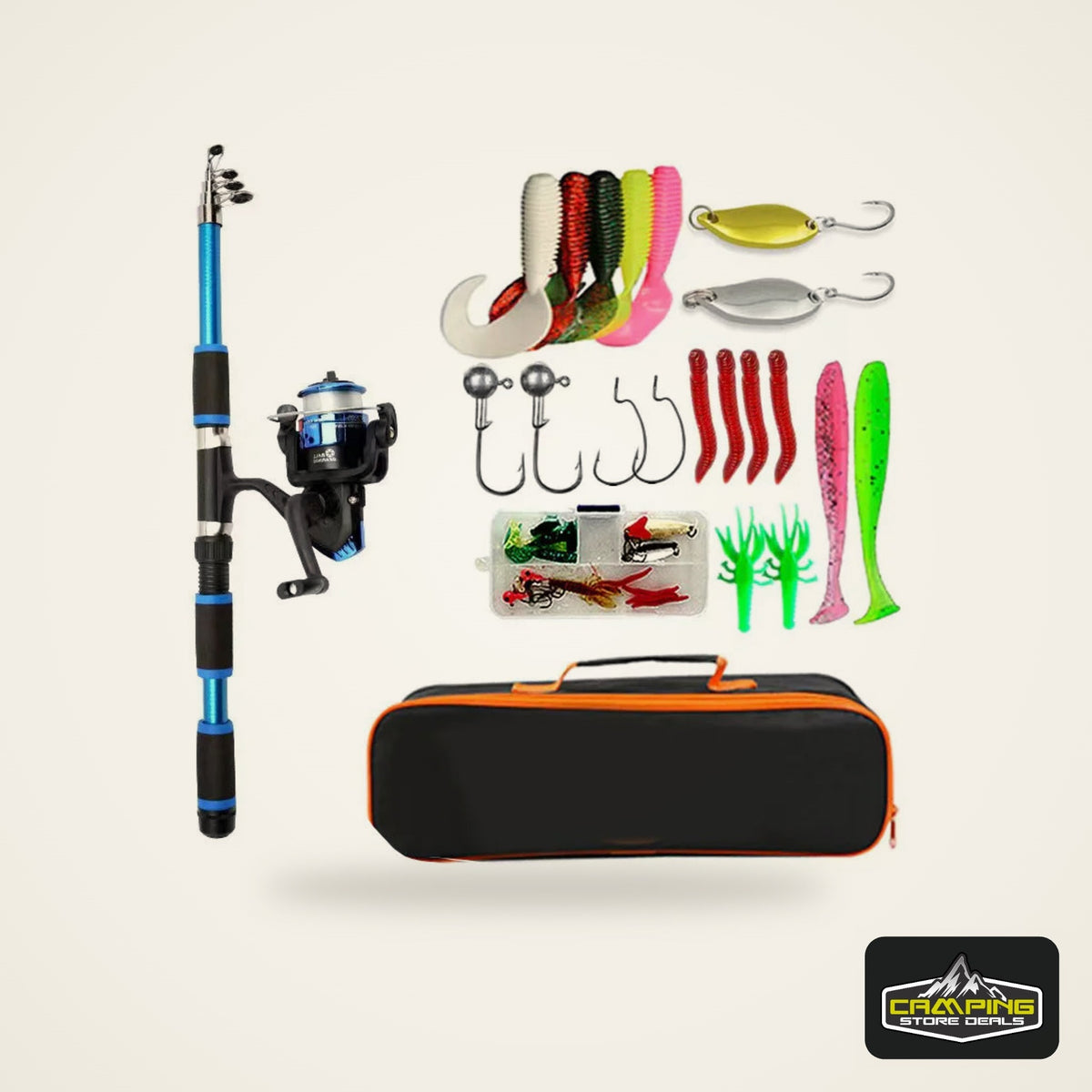 Telescopic Fishing Rod and Reel Full Kit