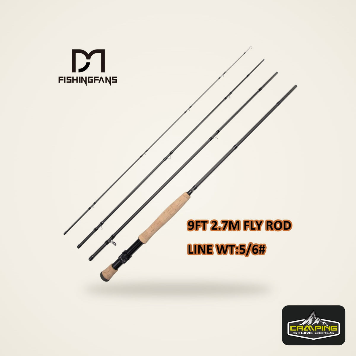 Fishingfans 9ft 5/6WT 36T Carbon Fly Rod