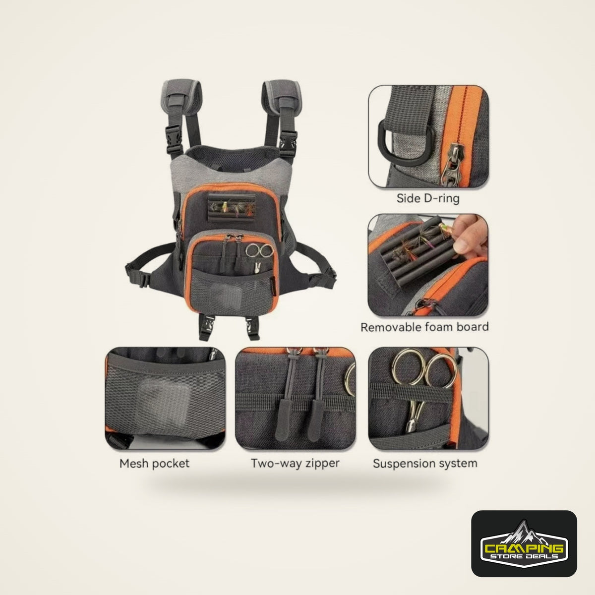 Ultralight Fly Fishing Chest Pack and Fanny Pack