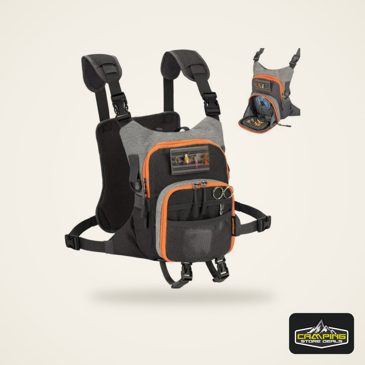 Fly Fishing Chest Bag (Holds Two Fly Boxes)