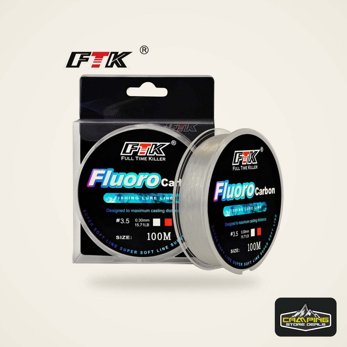 FTK Fluorocarbon Leader Line 100m