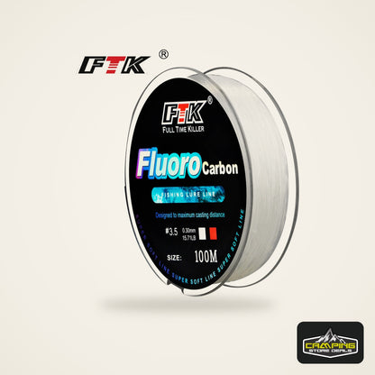 FTK Fluorocarbon Coated Line 100m (4-34 lb)