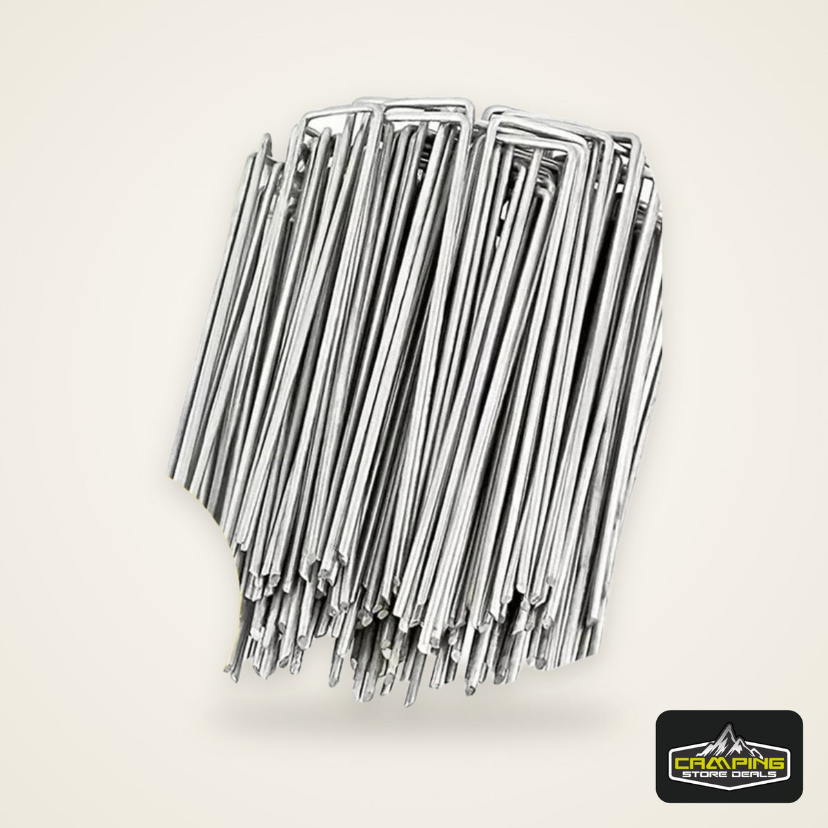 Garden Stakes Galvanized Landscape Staples,U-Type Turf Staples for Artificial Grass, Rust Proof Sod Pins Stakes Tent Peg Nails