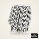 Garden Stakes Galvanized Landscape Staples,U-Type Turf Staples for Artificial Grass, Rust Proof Sod Pins Stakes Tent Peg Nails